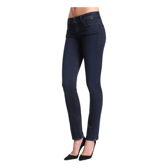 Mavi Gold Kerry Straight Leg Jeans Blue Dark Wash Stretch Denim Mid-Rise 27 - Picture 1 of 13